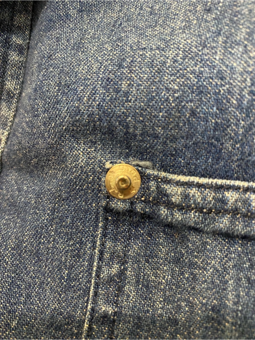 Vintage Polo Ralph Lauren 100% cotton denim button down shirt Made in USA - Picture 7 of 13
